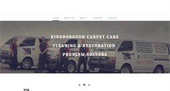 Desktop Screenshot of kingboroughcarpetcare.com.au