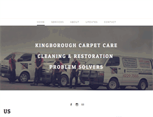 Tablet Screenshot of kingboroughcarpetcare.com.au